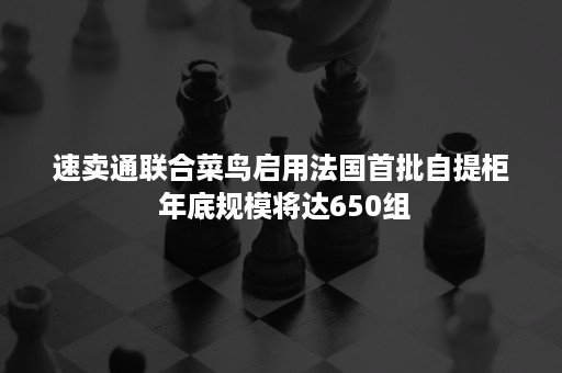 速卖通联合菜鸟启用法国首批自提柜 年底规模将达650组