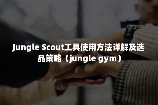 Jungle Scout工具使用方法详解及选品策略（jungle gym）