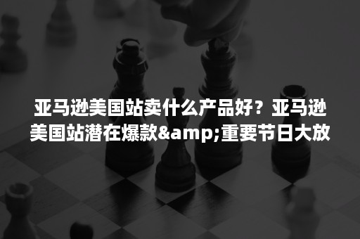 亚马逊美国站卖什么产品好？亚马逊美国站潜在爆款&重要节日大放送（亚马逊美国站买东西）