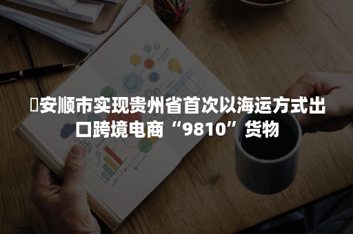 ​安顺市实现贵州省首次以海运方式出口跨境电商“9810”货物