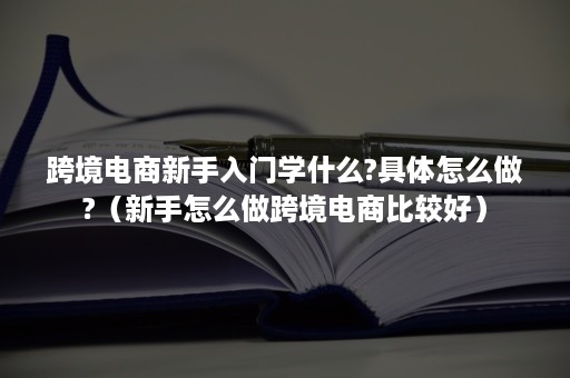 跨境电商新手入门学什么?具体怎么做?（新手怎么做跨境电商比较好）