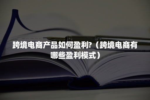 跨境电商产品如何盈利?（跨境电商有哪些盈利模式）