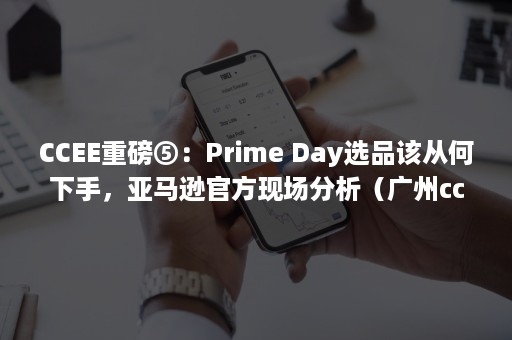 CCEE重磅⑤：Prime Day选品该从何下手，亚马逊官方现场分析（广州ccee）