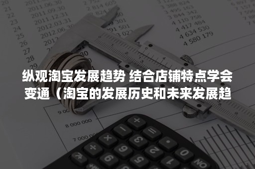 纵观淘宝发展趋势 结合店铺特点学会变通（淘宝的发展历史和未来发展趋势）