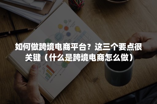 如何做跨境电商平台？这三个要点很关键（什么是跨境电商怎么做）