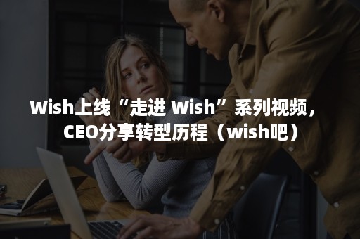 Wish上线“走进 Wish”系列视频， CEO分享转型历程（wish吧）