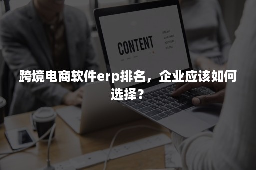 跨境电商软件erp排名，企业应该如何选择？