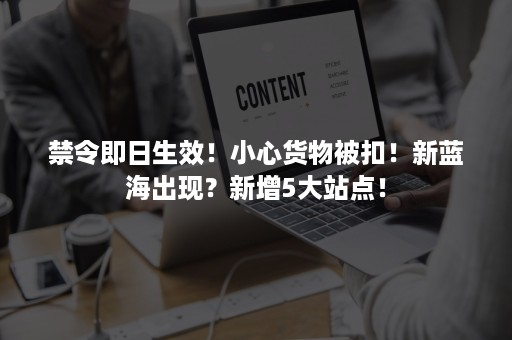 禁令即日生效！小心货物被扣！新蓝海出现？新增5大站点！