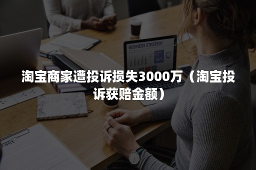 淘宝商家遭投诉损失3000万（淘宝投诉获赔金额）