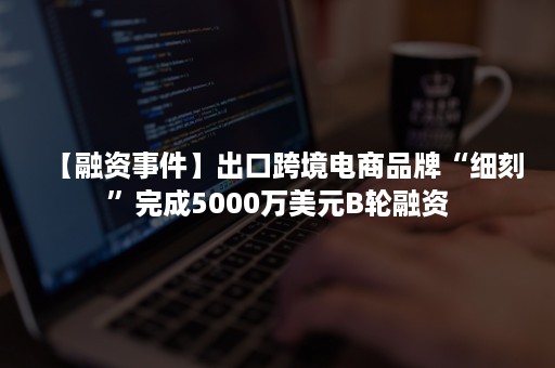 【融资事件】出口跨境电商品牌“细刻”完成5000万美元B轮融资