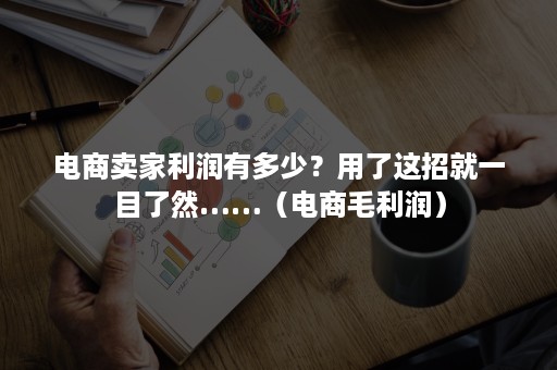 电商卖家利润有多少？用了这招就一目了然……（电商毛利润）