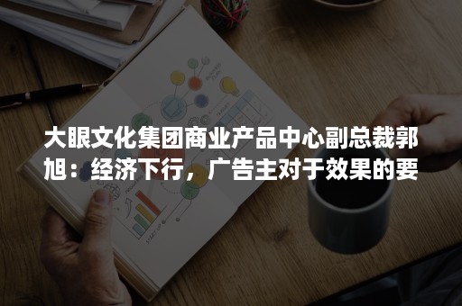 大眼文化集团商业产品中心副总裁郭旭：经济下行，广告主对于效果的要求日趋严格