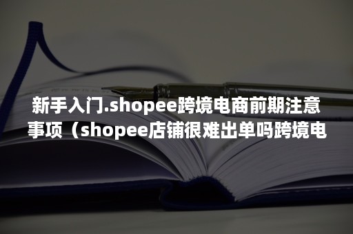 新手入门.shopee跨境电商前期注意事项（shopee店铺很难出单吗跨境电商做什么产品好）