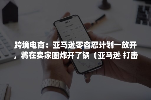 跨境电商：亚马逊零容忍计划一放开，将在卖家圈炸开了锅（亚马逊 打击 跨境电商）