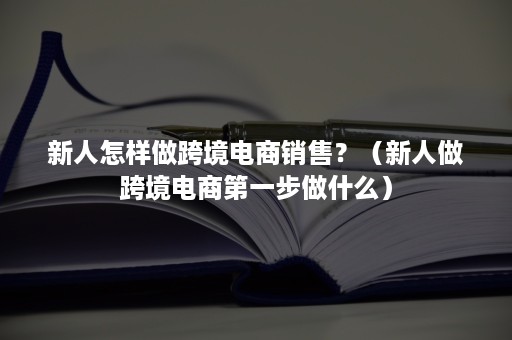 新人怎样做跨境电商销售？（新人做跨境电商第一步做什么）