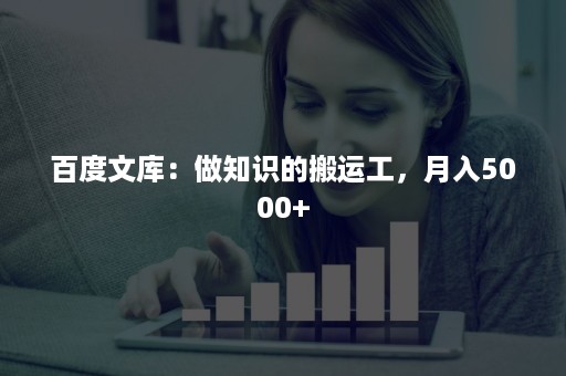 百度文库：做知识的搬运工，月入5000+