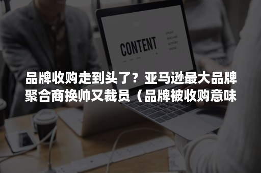 品牌收购走到头了？亚马逊最大品牌聚合商换帅又裁员（品牌被收购意味着什么）