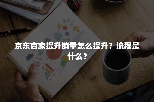 京东商家提升销量怎么提升？流程是什么？