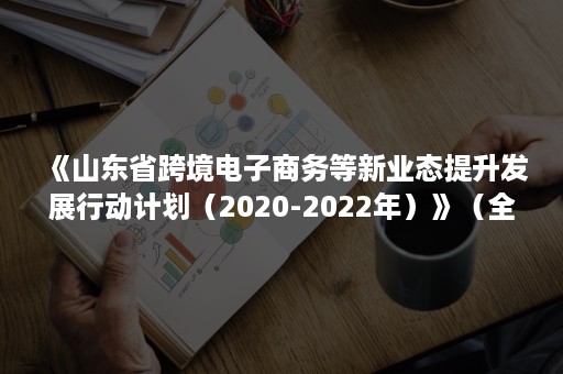 《山东省跨境电子商务等新业态提升发展行动计划（2020-2022年）》（全文）