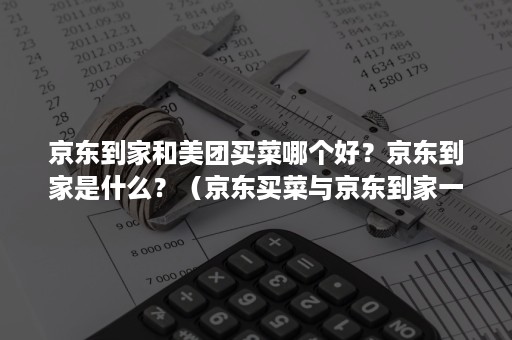 京东到家和美团买菜哪个好？京东到家是什么？（京东买菜与京东到家一样吗）