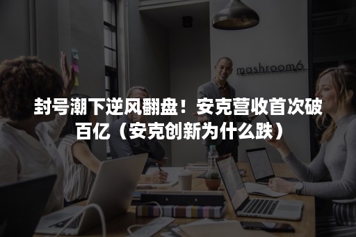 封号潮下逆风翻盘！安克营收首次破百亿（安克创新为什么跌）