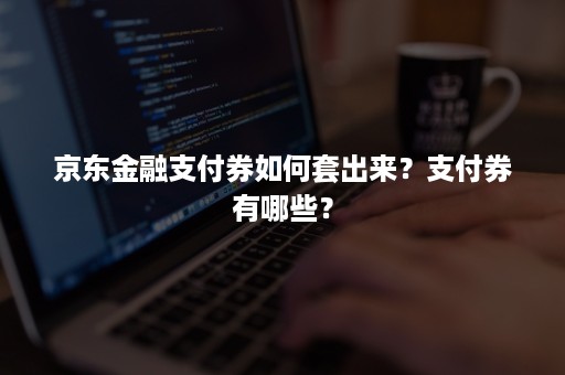 京东金融支付券如何套出来？支付券有哪些？