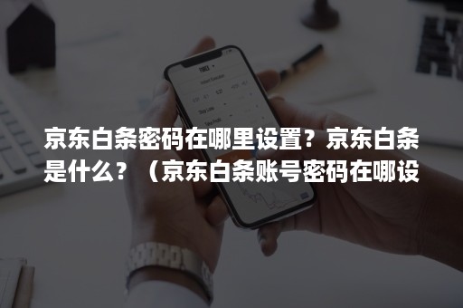 京东白条密码在哪里设置？京东白条是什么？（京东白条账号密码在哪设置）