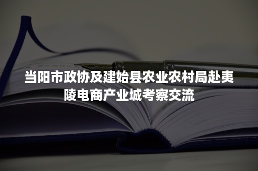 当阳市政协及建始县农业农村局赴夷陵电商产业城考察交流