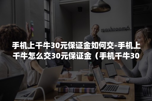 手机上千牛30元保证金如何交-手机上千牛怎么交30元保证金（手机千牛30元保证金交不了）