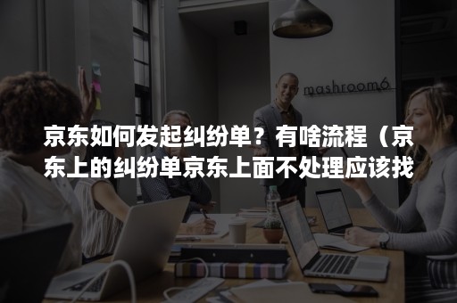 京东如何发起纠纷单？有啥流程（京东上的纠纷单京东上面不处理应该找哪些部门）