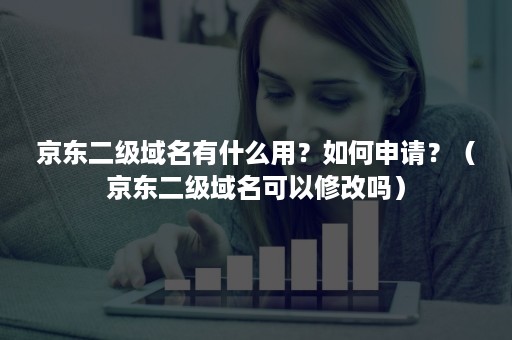 京东二级域名有什么用？如何申请？（京东二级域名可以修改吗）