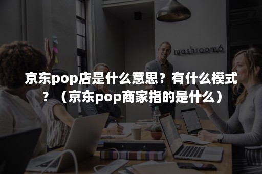 京东pop店是什么意思？有什么模式？（京东pop商家指的是什么）