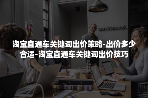 淘宝直通车关键词出价策略-出价多少合适-淘宝直通车关键词出价技巧