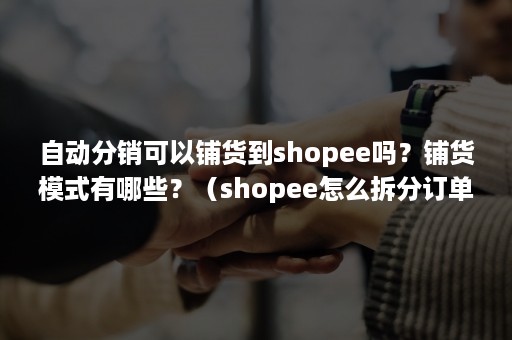 自动分销可以铺货到shopee吗？铺货模式有哪些？（shopee怎么拆分订单发货）