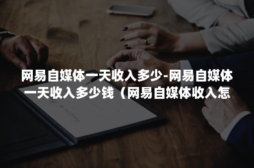 网易自媒体一天收入多少-网易自媒体一天收入多少钱（网易自媒体收入怎么样）