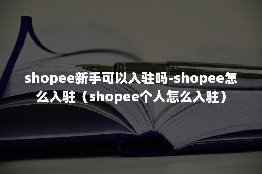 shopee新手可以入驻吗-shopee怎么入驻（shopee个人怎么入驻）