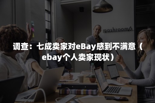 调查：七成卖家对eBay感到不满意（ebay个人卖家现状）