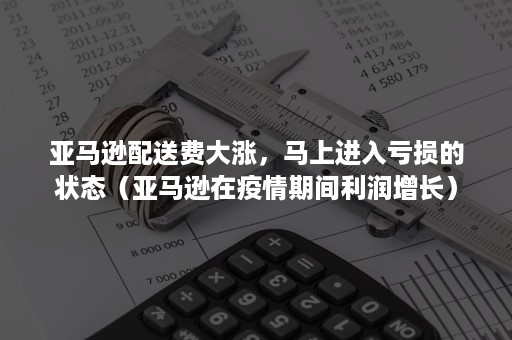 亚马逊配送费大涨，马上进入亏损的状态（亚马逊在疫情期间利润增长）