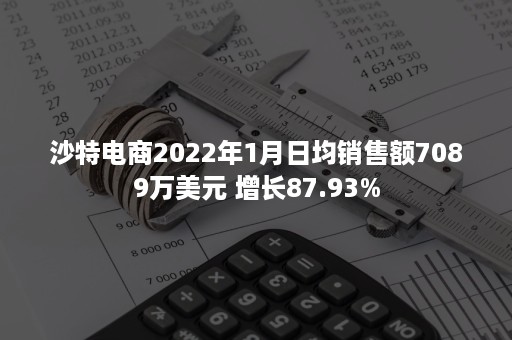 沙特电商2022年1月日均销售额7089万美元 增长87.93%