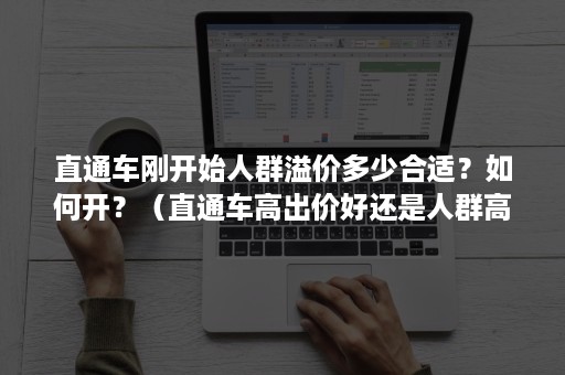 直通车刚开始人群溢价多少合适？如何开？（直通车高出价好还是人群高溢价好）