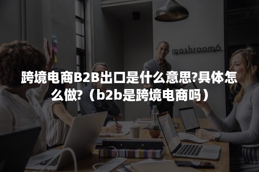 跨境电商B2B出口是什么意思?具体怎么做?（b2b是跨境电商吗）