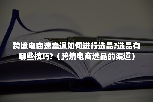 跨境电商速卖通如何进行选品?选品有哪些技巧?（跨境电商选品的渠道）