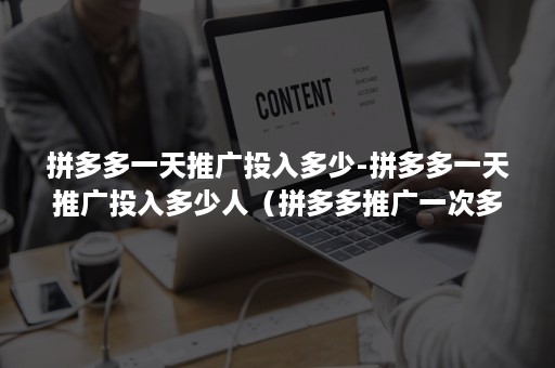 拼多多一天推广投入多少-拼多多一天推广投入多少人（拼多多推广一次多少钱）