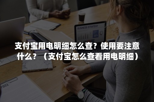 支付宝用电明细怎么查？使用要注意什么？（支付宝怎么查看用电明细）