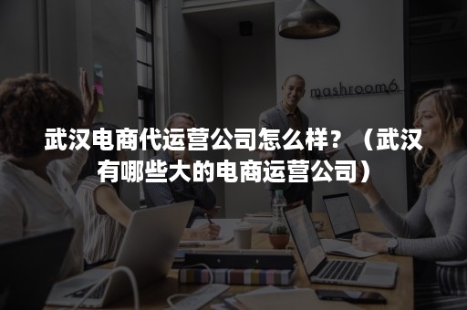 武汉电商代运营公司怎么样？（武汉有哪些大的电商运营公司）