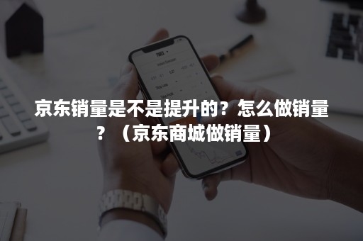 京东销量是不是提升的？怎么做销量？（京东商城做销量）