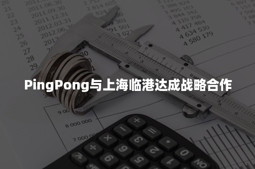 PingPong与上海临港达成战略合作