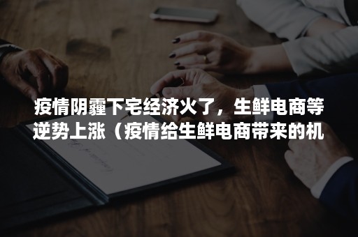 疫情阴霾下宅经济火了，生鲜电商等逆势上涨（疫情给生鲜电商带来的机遇与挑战）