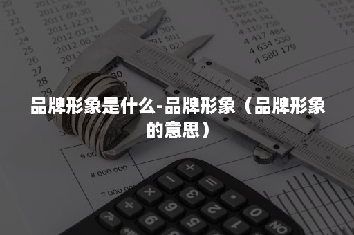品牌形象是什么-品牌形象（品牌形象的意思）
