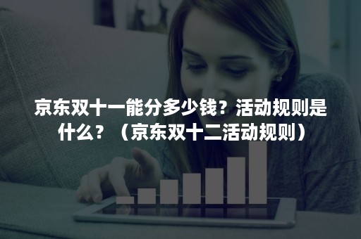 京东双十一能分多少钱？活动规则是什么？（京东双十二活动规则）